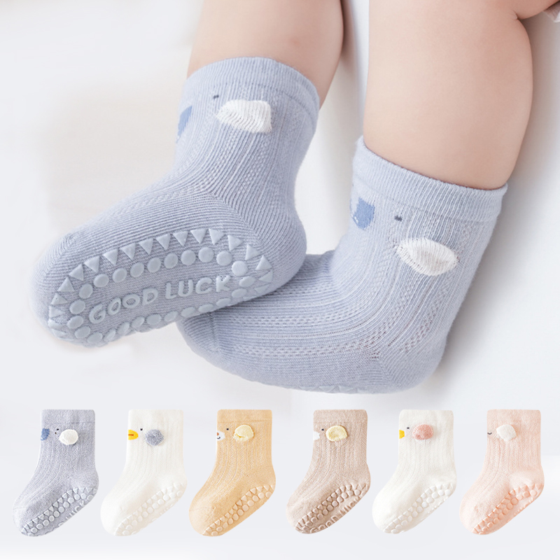 Unisex Baby Socks Non Slip - 3 Pairs Cartoon Baby Floor Socks