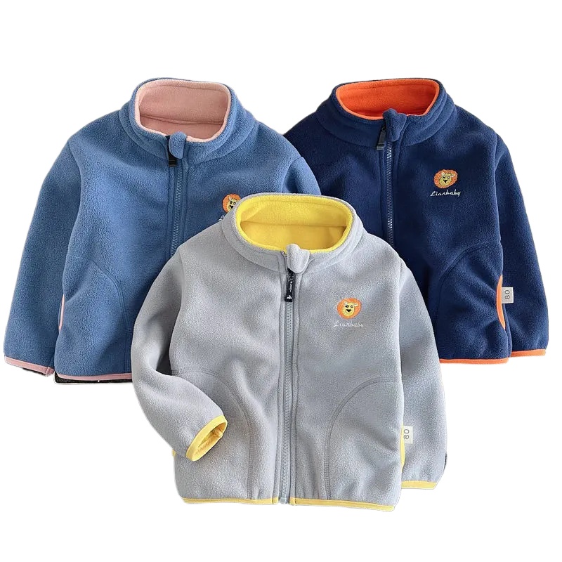 Toddler Boy Winter Fleece Jacket - New Children Boys Girls Polar Fleece