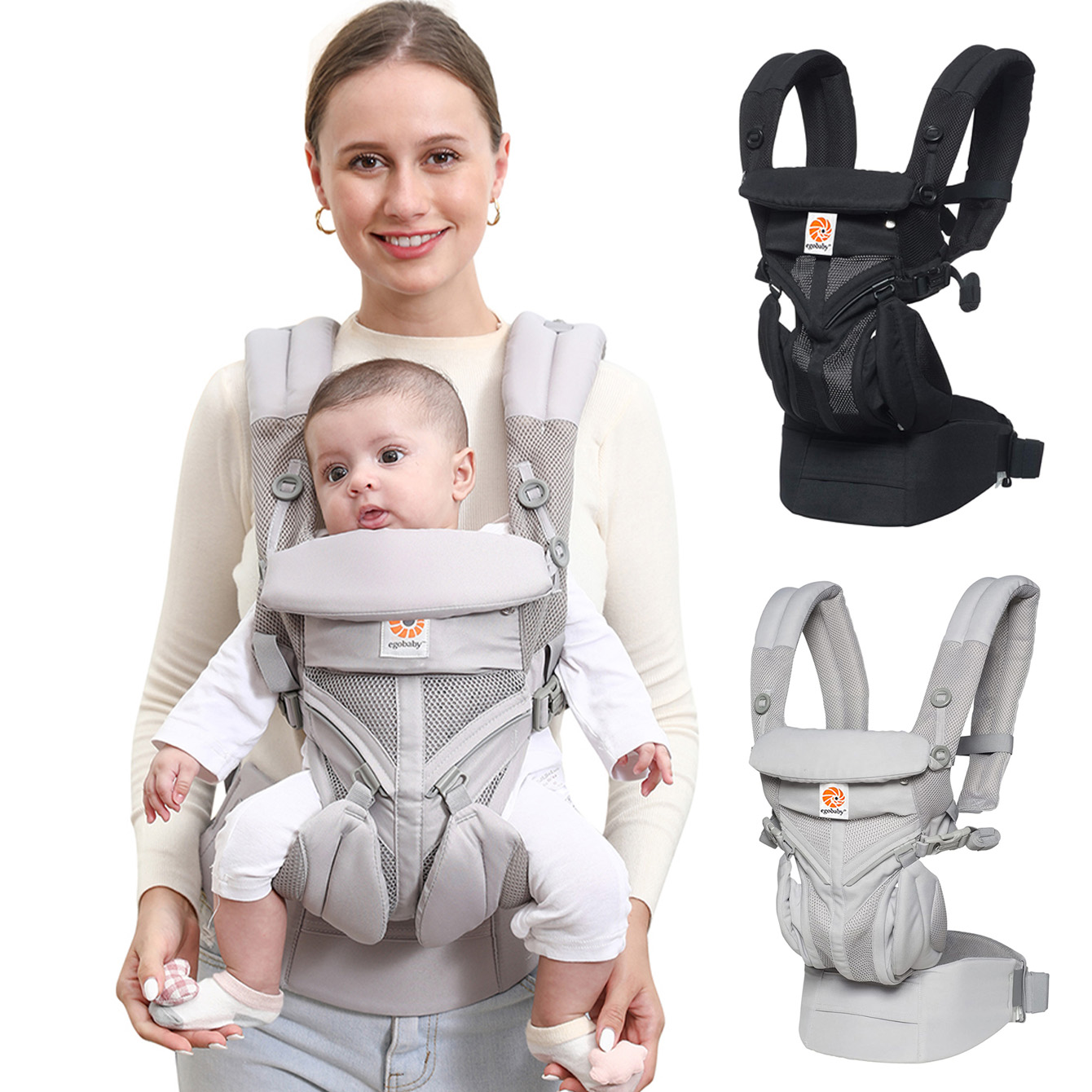 Ergonomic Baby Carrier Newborn To Toddler - Ergonomic Multifunctional Baby Carrier, Multi-Pocket Infant