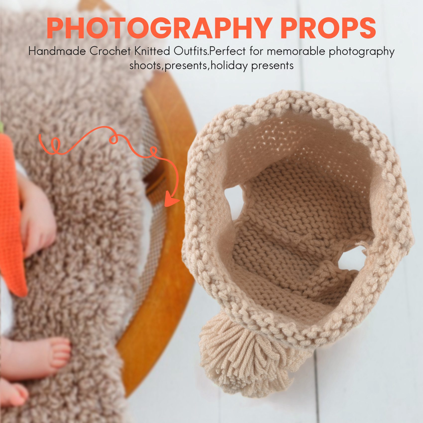 Infant Photography Props Outfit - ABJA-Newborn Baby Photography Props Infant Boy