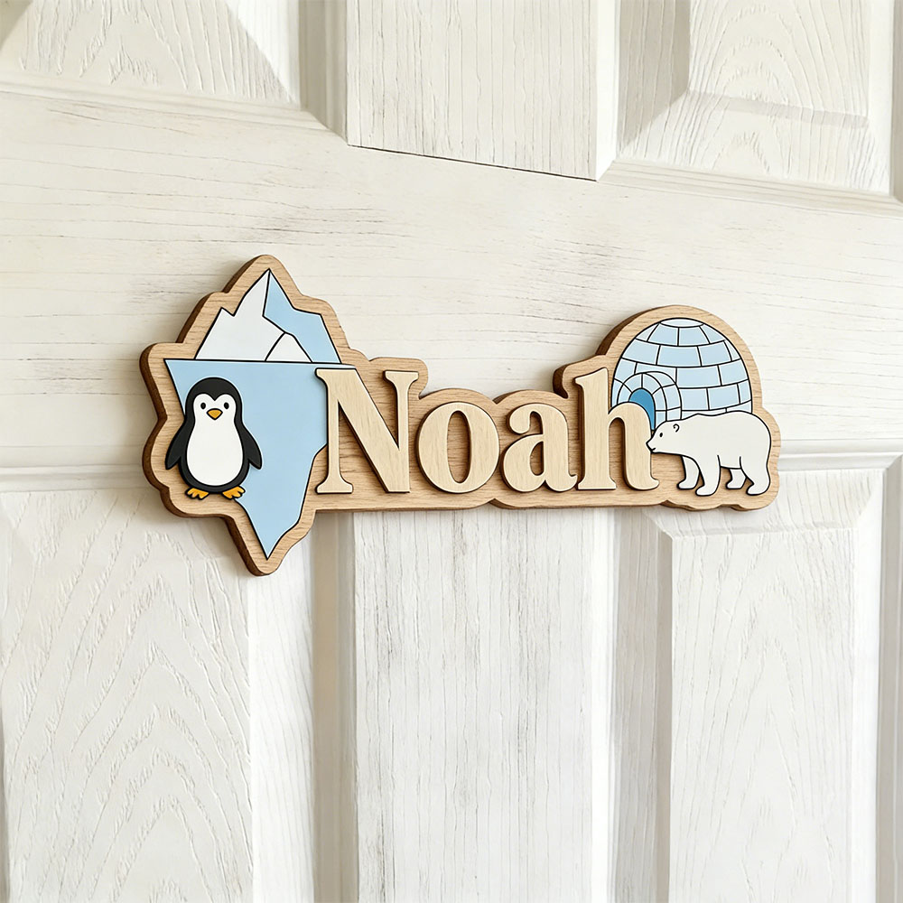 Nursery - Arctic Penguin & Polar Bear Custom