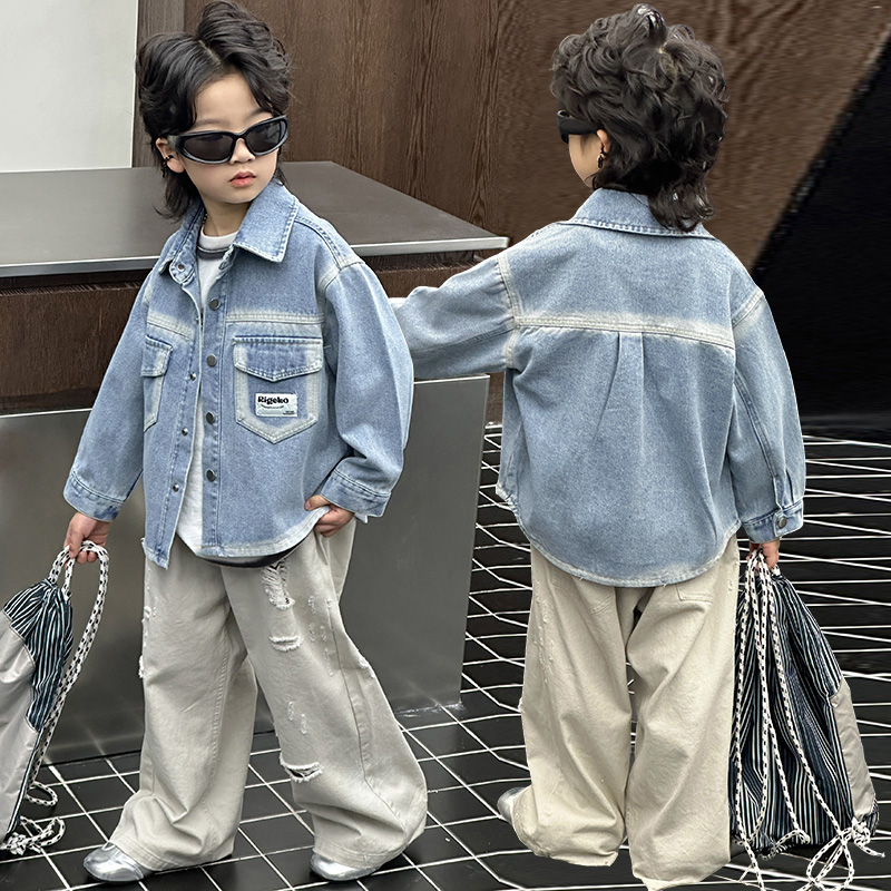 Baby Clothes - Spring Autumn Fashion Baby Boy Denim