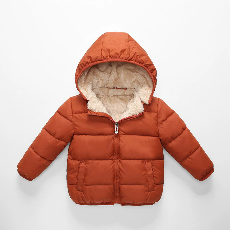 Toddler Boy Winter Fleece Jacket - Toddler Boys Girls Winter Hooded Puffer