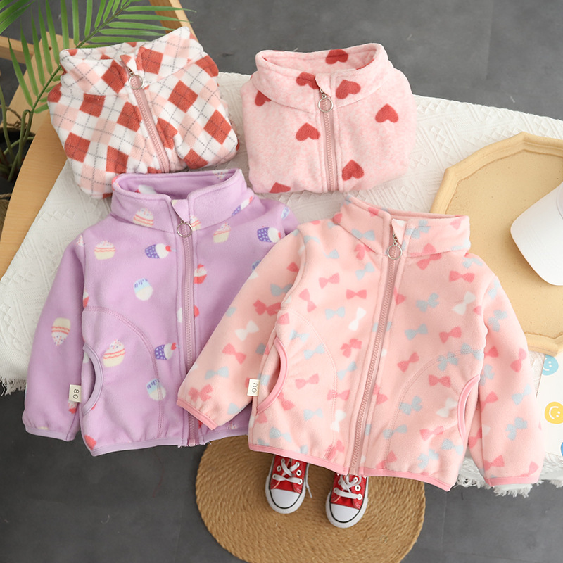 Toddler Boy Winter Fleece Jacket - 2026 Autumn Kids Baby Boys Cartoon