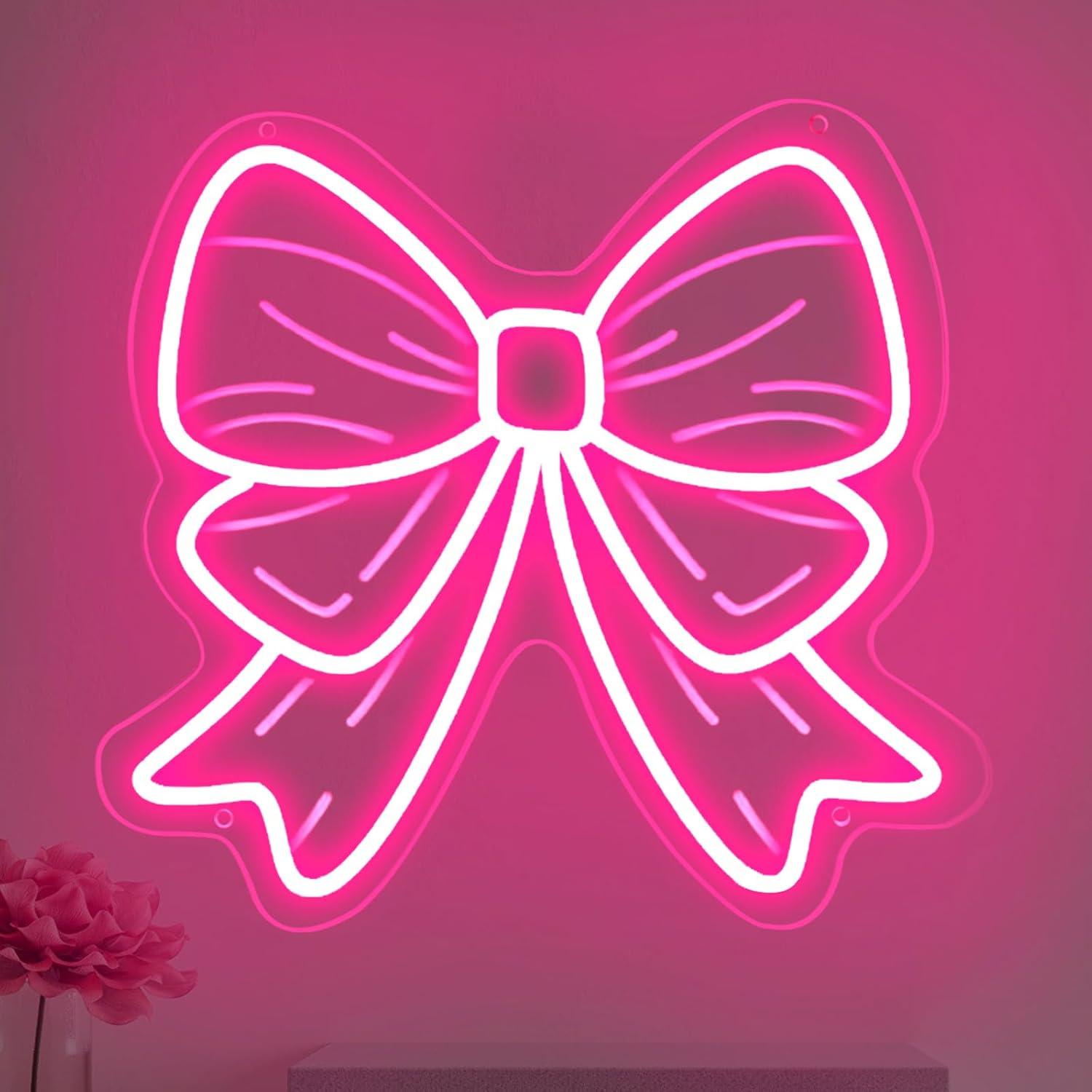 Nursery - Bow Neon Signs USB Dimmable LED
