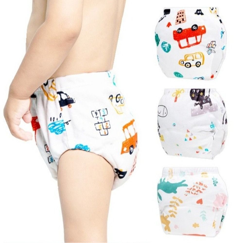 Toddler Training Pants Leak Proof - Comfortable Cotton Baby Training Pants Breathable