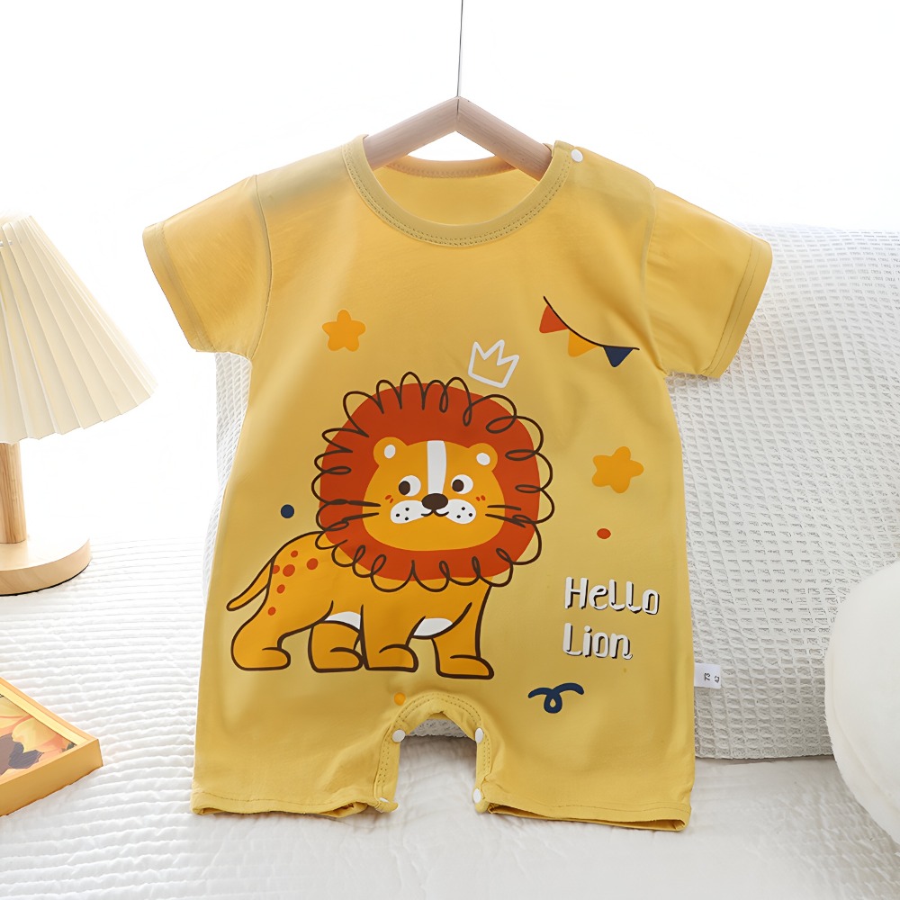 Summer  Printed Newborn Baby C - Baby Summer Linen Sleeveless Jumpsuit ulasan dan harga