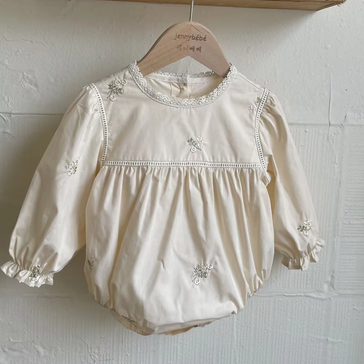 Baby Girls Embroidered Floral  - Newborn Baby Girl Romper Floral ulasan dan harga