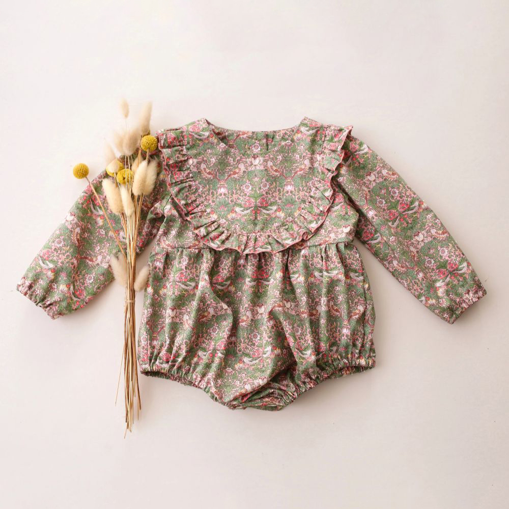 Baby Girl Clothes For 0-2Y Spr - Newborn Baby Girl Romper Floral ulasan dan harga