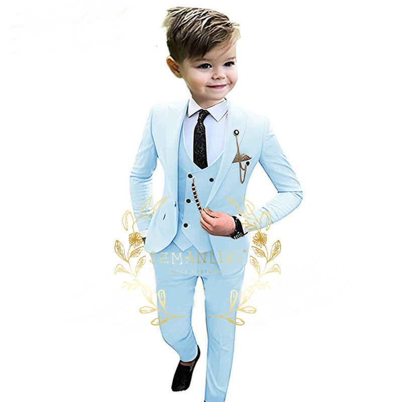 Kids Boys Beige Blazer Vest Pa - Baby Boy Suit Set Baptism ulasan dan harga