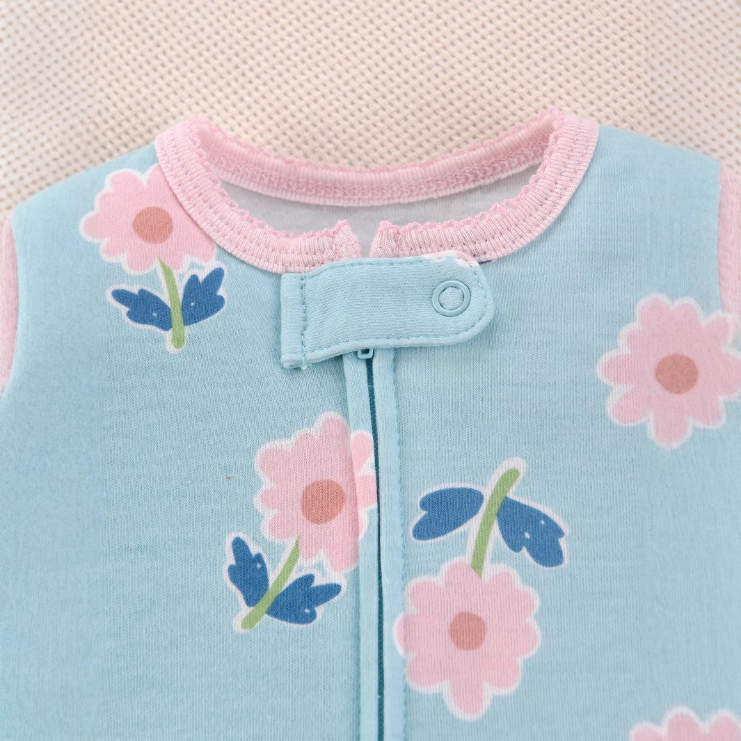 Newborn Baby Pure Cotton Rompe - Cotton Baby Onesies Zipper ulasan dan harga