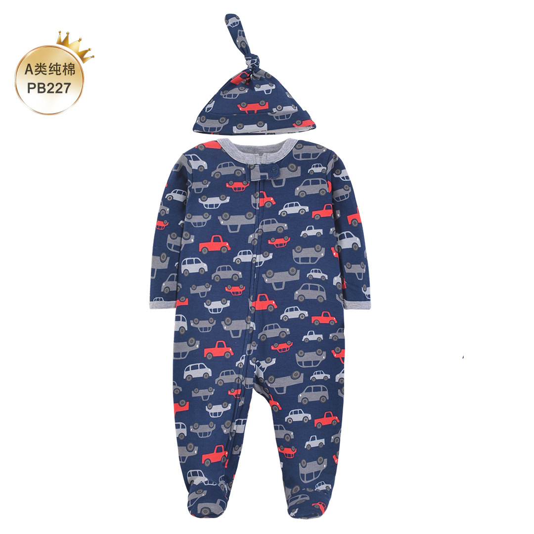 Newborn Baby Pure Cotton Rompe - Cotton Baby Onesies Zipper ulasan dan harga