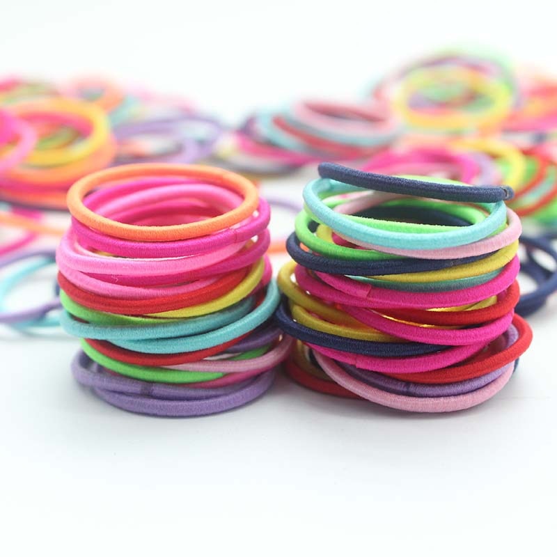 100pcs Hair Bands Girl Candy C - Baby Gear ulasan dan harga