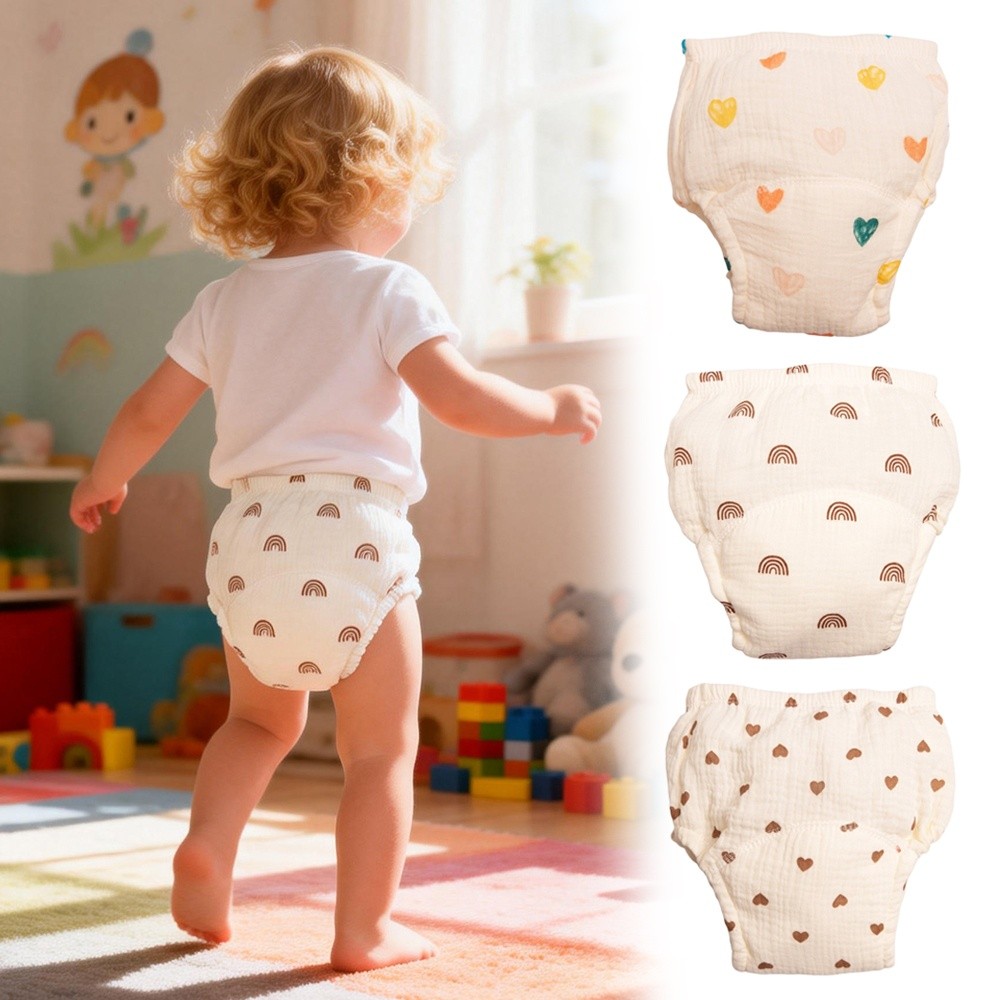 Cotton Gauze Baby Training Pan - Toddler Training Pants Leak Proof ulasan dan harga