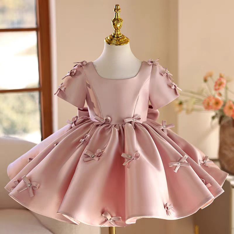 Jill Wish J720 Pink Flower Gir - Toddler Girl Tulle Party Dress ulasan dan harga