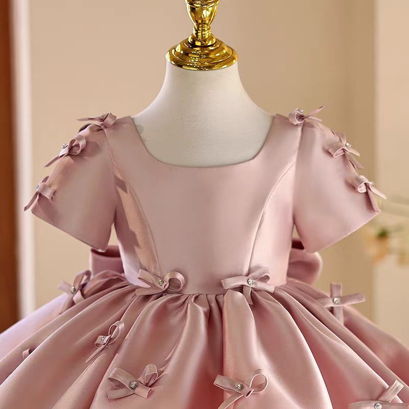 Jill Wish J720 Pink Flower Gir - Toddler Girl Tulle Party Dress ulasan dan harga