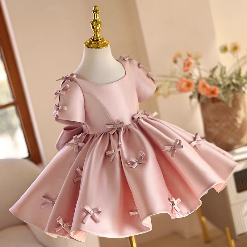 Jill Wish J720 Pink Flower Gir - Toddler Girl Tulle Party Dress ulasan dan harga
