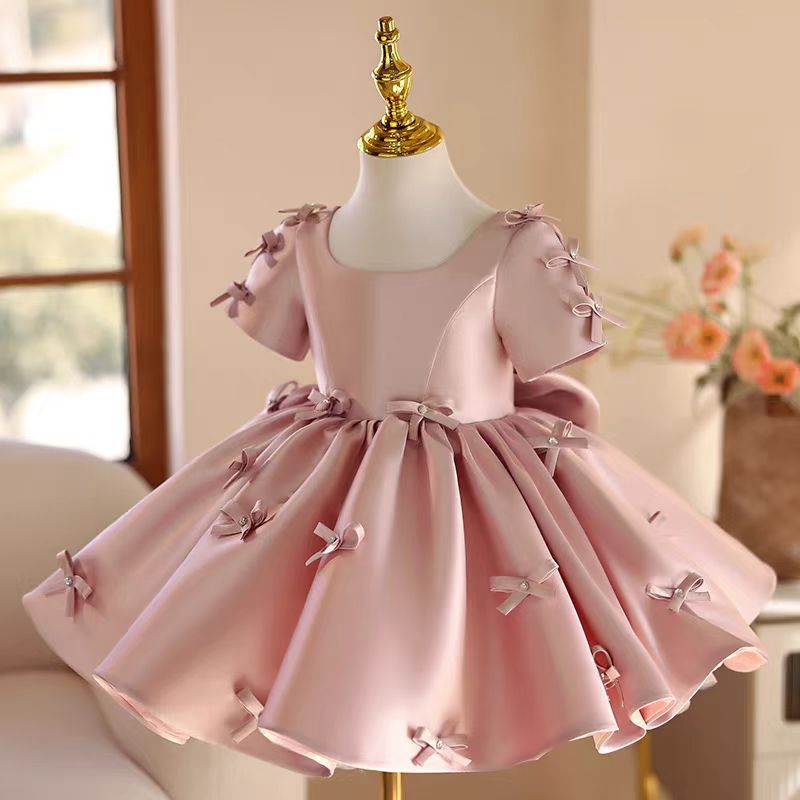 Jill Wish J720 Pink Flower Gir - Toddler Girl Tulle Party Dress ulasan dan harga