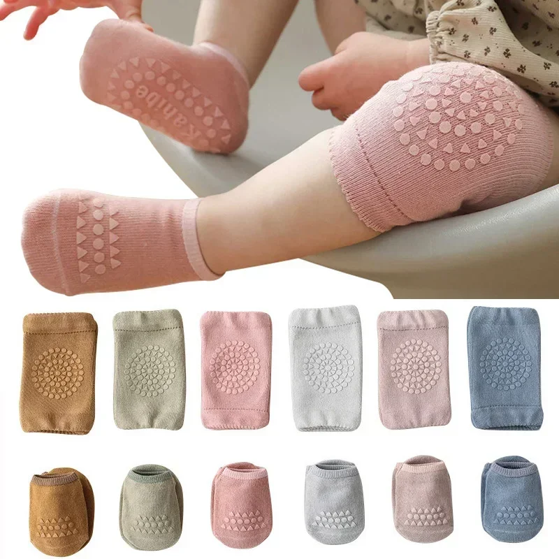 Baby Knee Pads Socks Set for I - Unisex Baby Socks Non Slip ulasan dan harga