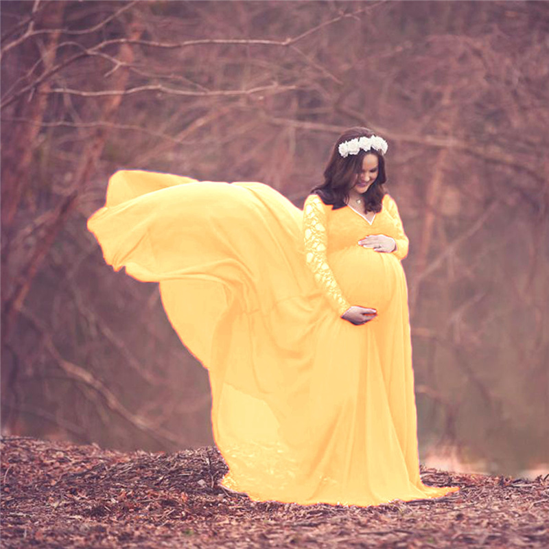 New Lace Chiffon Maternity Pho - Maternity Wear ulasan dan harga