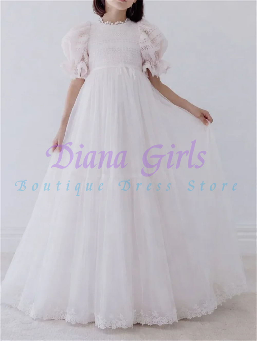 Elegant Flower Girl Dress Pink - Toddler Girl Tulle Party Dress ulasan dan harga