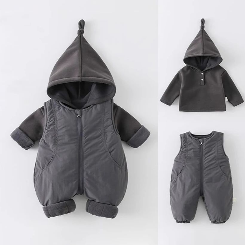 Winter Thickened Cotton Baby R - Cotton Baby Onesies Zipper ulasan dan harga