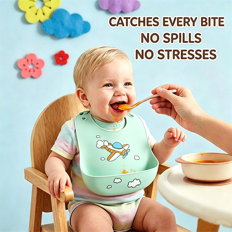Silicone Baby Feeding Bib Wate - Waterproof Baby Bibs Silicone ulasan dan harga