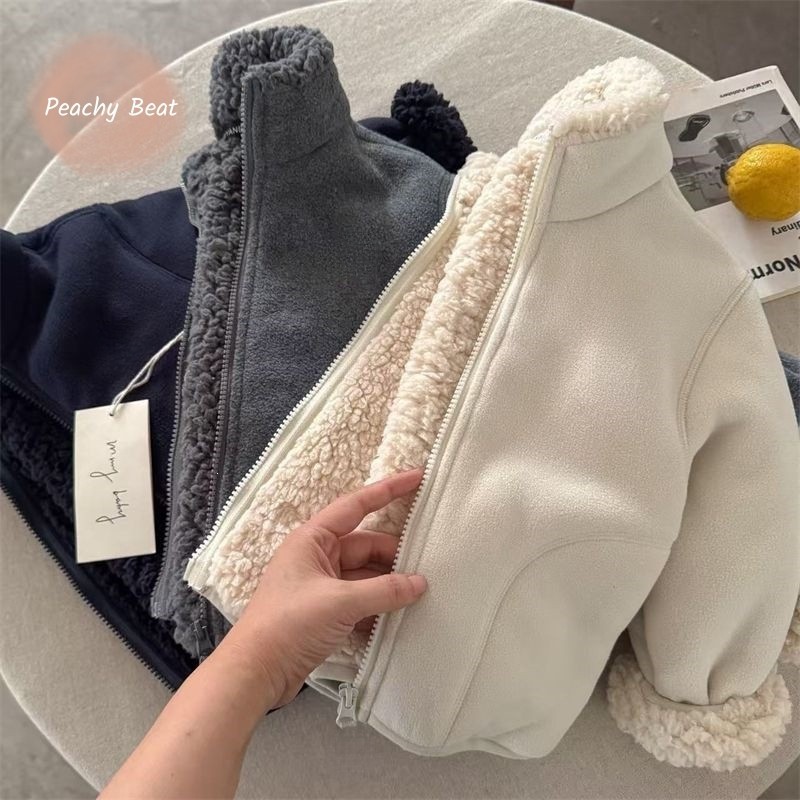 Fashion Baby Girl Boy Faux Fur - Toddler Boy Winter Fleece Jacket ulasan dan harga