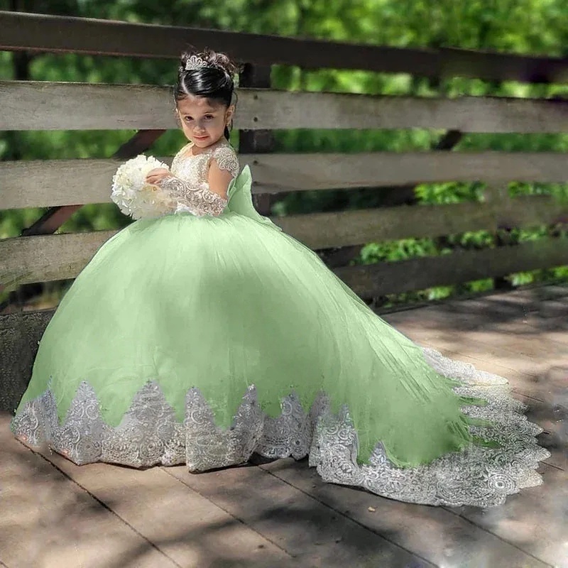 JDY Custom Made Princess Flowe - Toddler Girl Tulle Party Dress ulasan dan harga