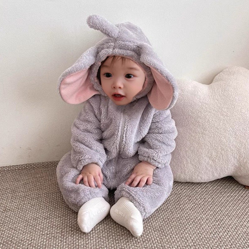 Adorable Elephant Onesie 2026  - Cotton Baby Onesies Zipper ulasan dan harga
