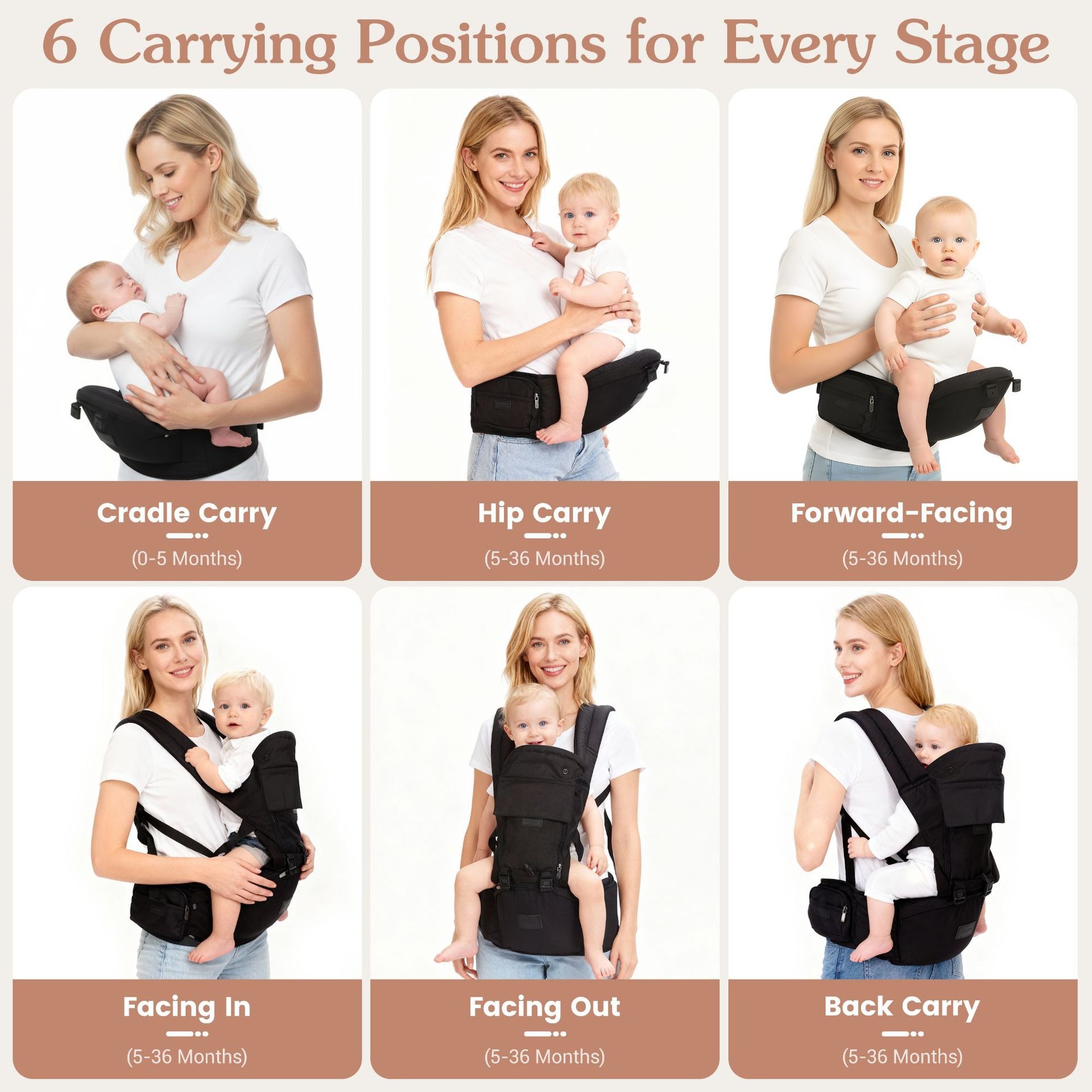 Baby Carrier with Hip Seat, Er - Ergonomic Baby Carrier Newborn To Toddler ulasan dan harga