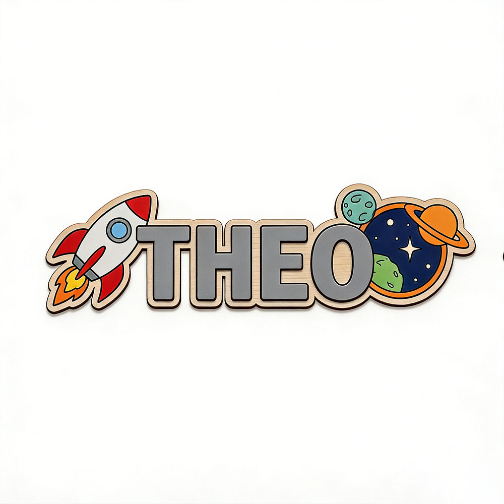 Personalized Space Rocket Name - Nursery ulasan dan harga