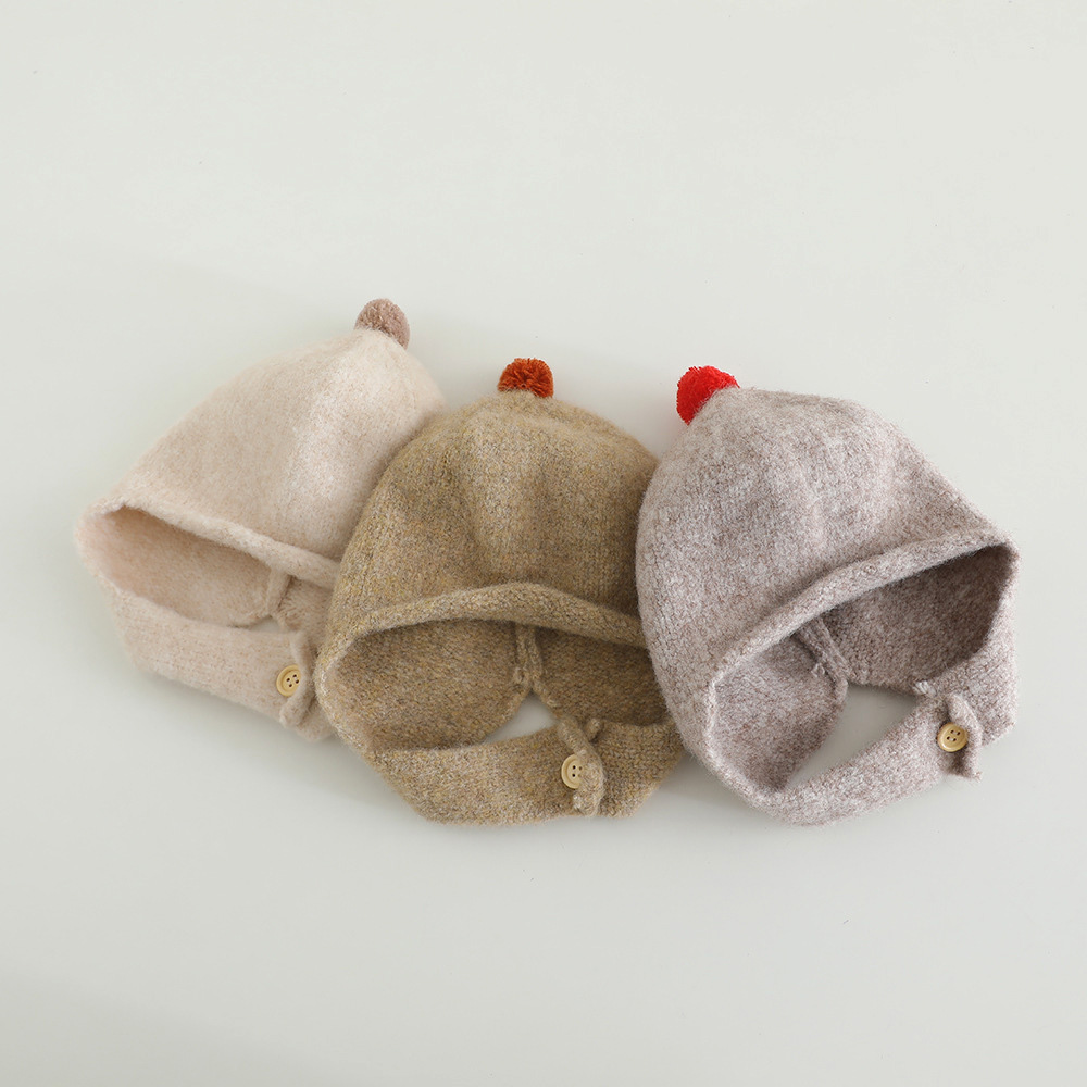 Winter Knitted Baby Earflap Ha - Infant Beanie Hat With Ears ulasan dan harga