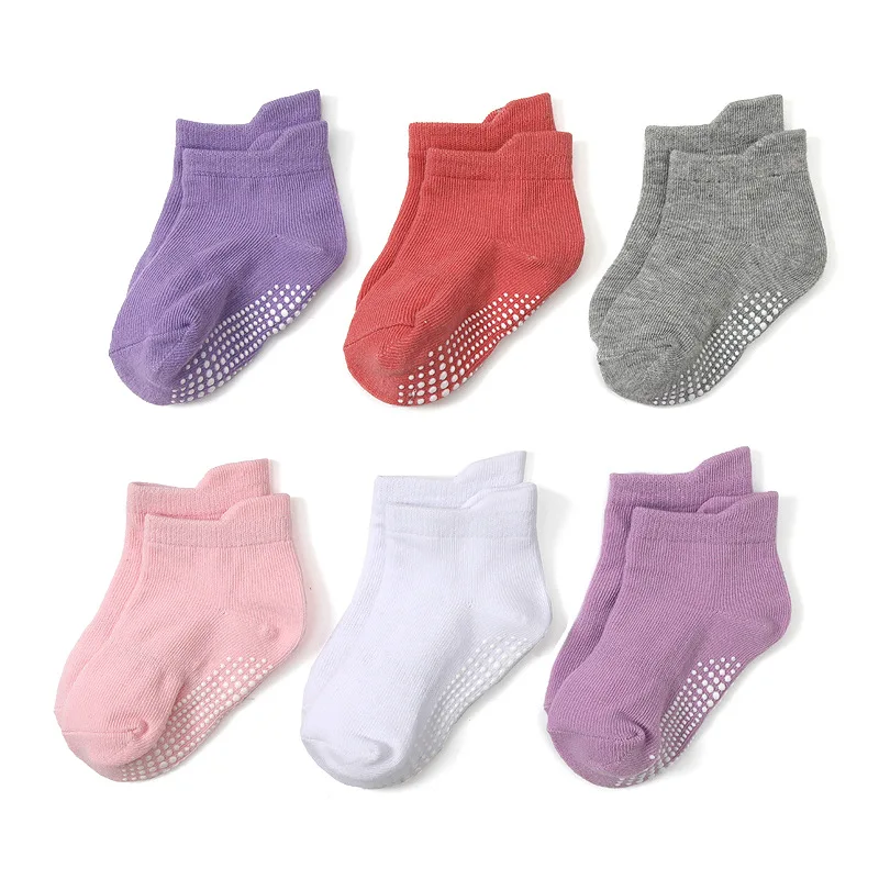 6-Pack Baby Floor Socks  Strip - Unisex Baby Socks Non Slip ulasan dan harga