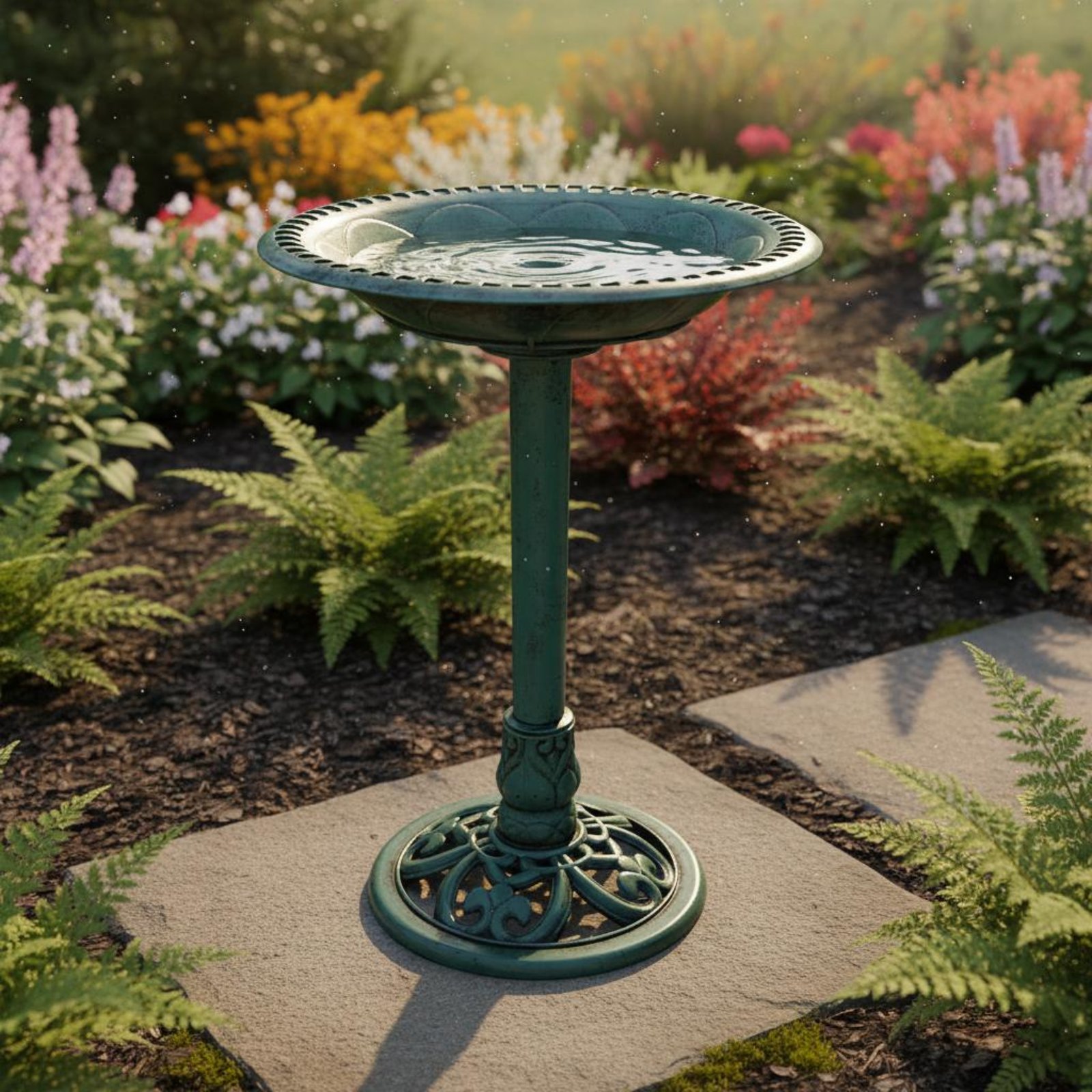 Bird Bath Bowl with Ground Sta - Feeding ulasan dan harga