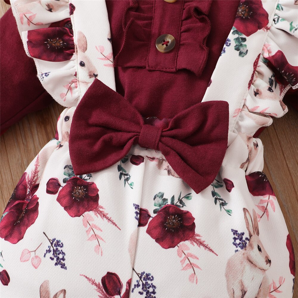 0-24 Months Newborn Baby Girl  - Newborn Baby Girl Romper Floral ulasan dan harga