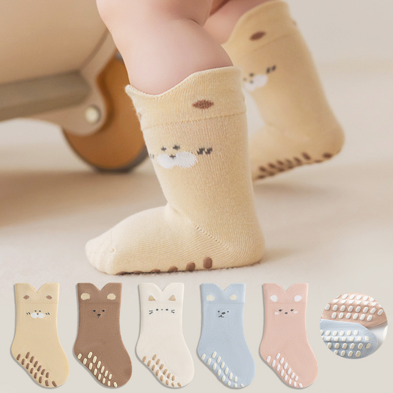 3/5 Pairs Newborn Child Anti-s - Unisex Baby Socks Non Slip ulasan dan harga