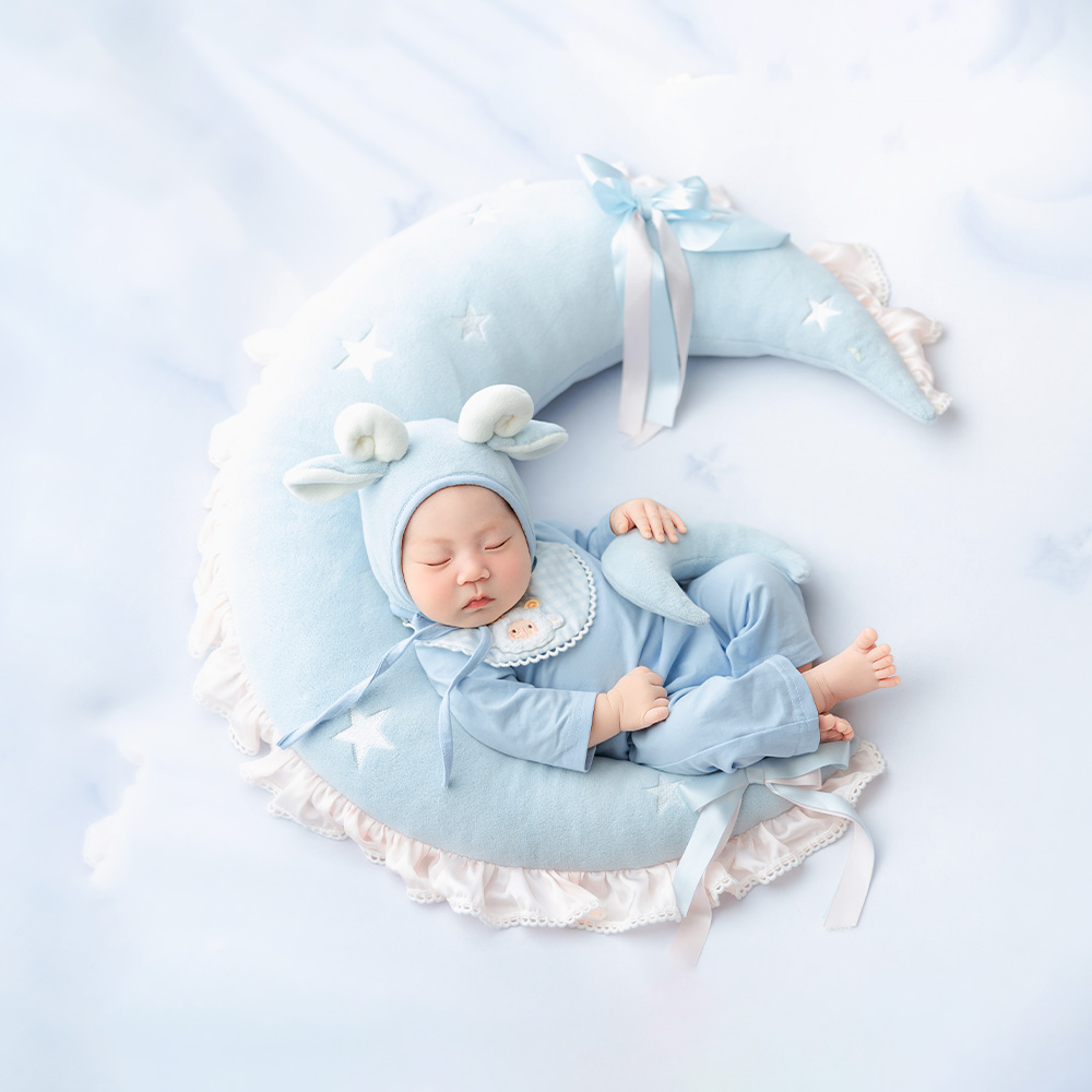 Blue Sheep Newborn Photography - Infant Photography Props Outfit ulasan dan harga
