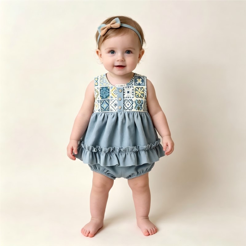 Fashion Newborn Baby Girl Boy  - Baby Summer Linen Sleeveless Jumpsuit ulasan dan harga