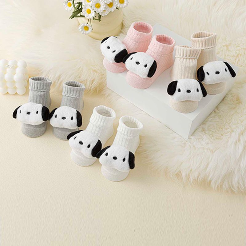 1 Pair of Cute Cartoon Childre - Unisex Baby Socks Non Slip ulasan dan harga