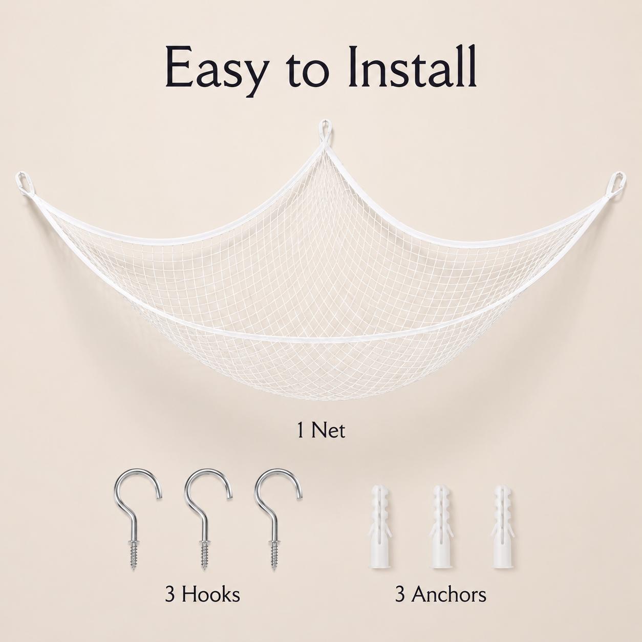 Mesh Toy Storage Hammock Hangi - Nursery ulasan dan harga