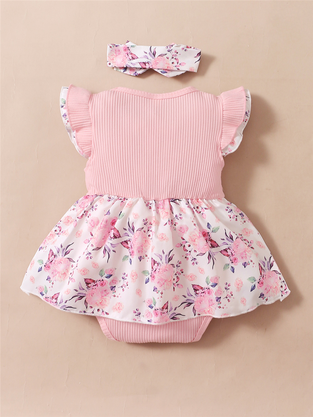 0-18 Months Baby Girl Floral R - Newborn Baby Girl Romper Floral ulasan dan harga