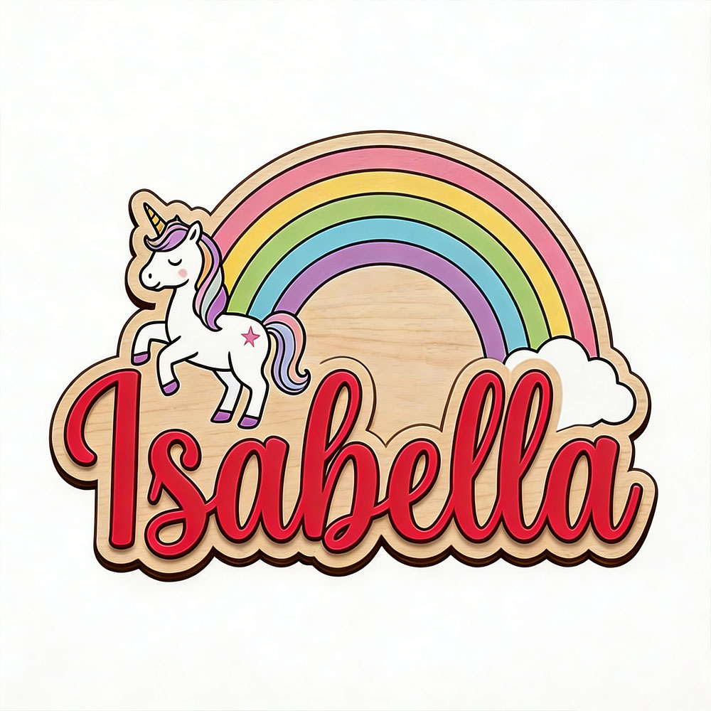 Unicorn & Pastel Rainbow Custo - Nursery ulasan dan harga