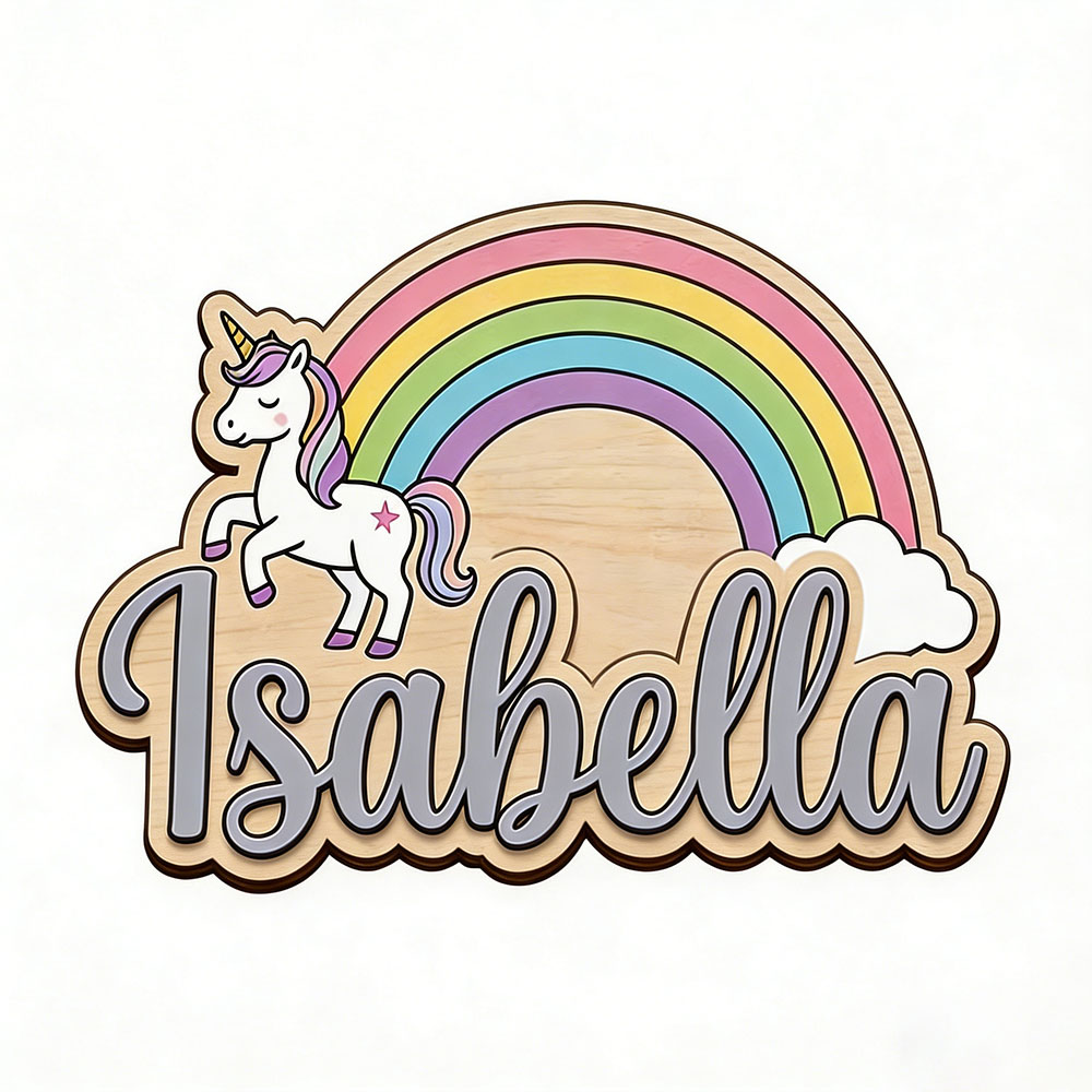 Unicorn & Pastel Rainbow Custo - Nursery ulasan dan harga