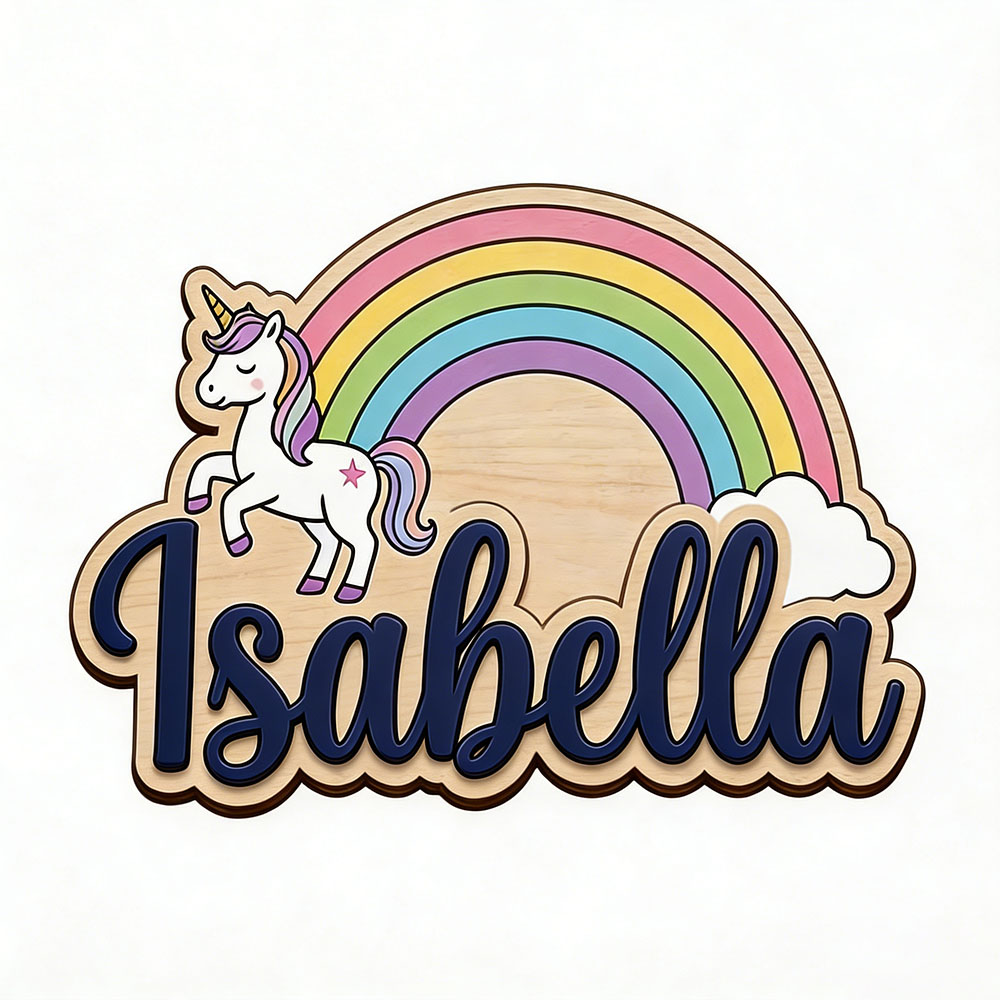 Unicorn & Pastel Rainbow Custo - Nursery ulasan dan harga