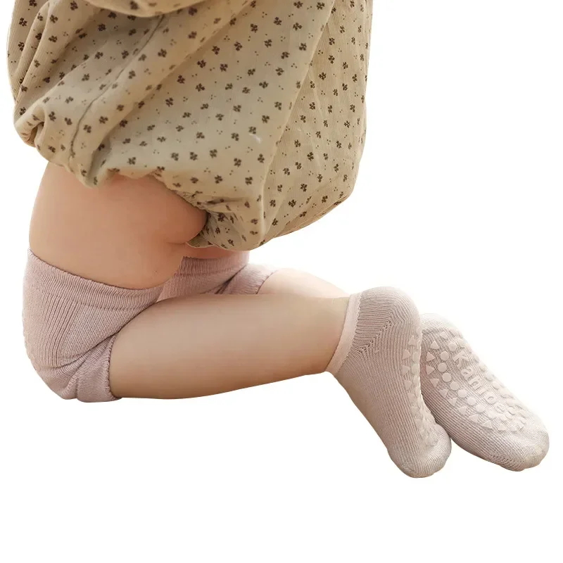 1 Set Baby Socks & Kneepads Se - Unisex Baby Socks Non Slip ulasan dan harga