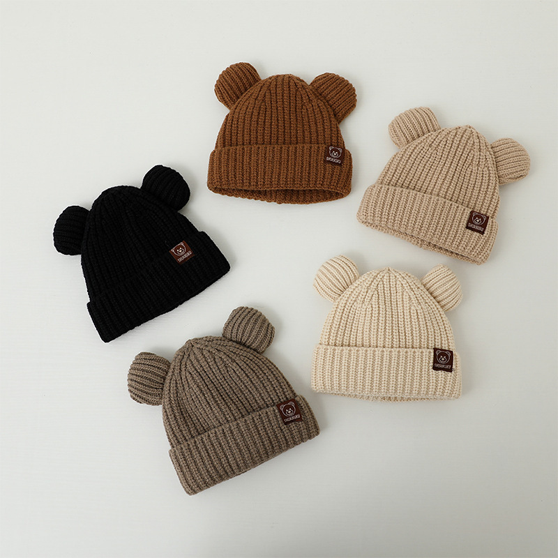 Bear Baby Winter Hat Cartoon E - Infant Beanie Hat With Ears ulasan dan harga