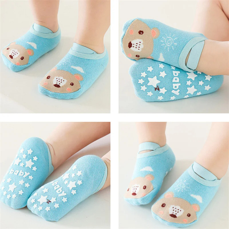 0-3Years Newborn Baby Girls Bo - Unisex Baby Socks Non Slip ulasan dan harga