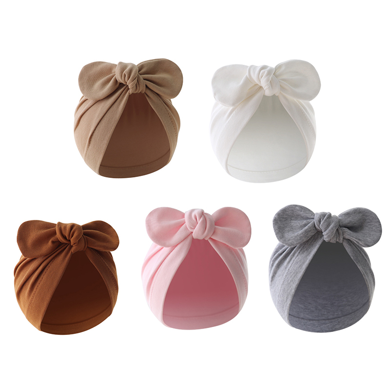 Cute Bunny Ears Baby Turban Ha - Infant Beanie Hat With Ears ulasan dan harga