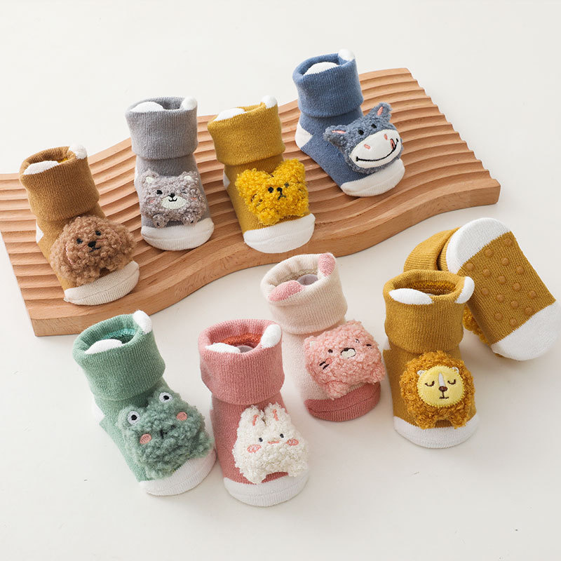 0-3Years Newborn Baby Girl Boy - Unisex Baby Socks Non Slip ulasan dan harga